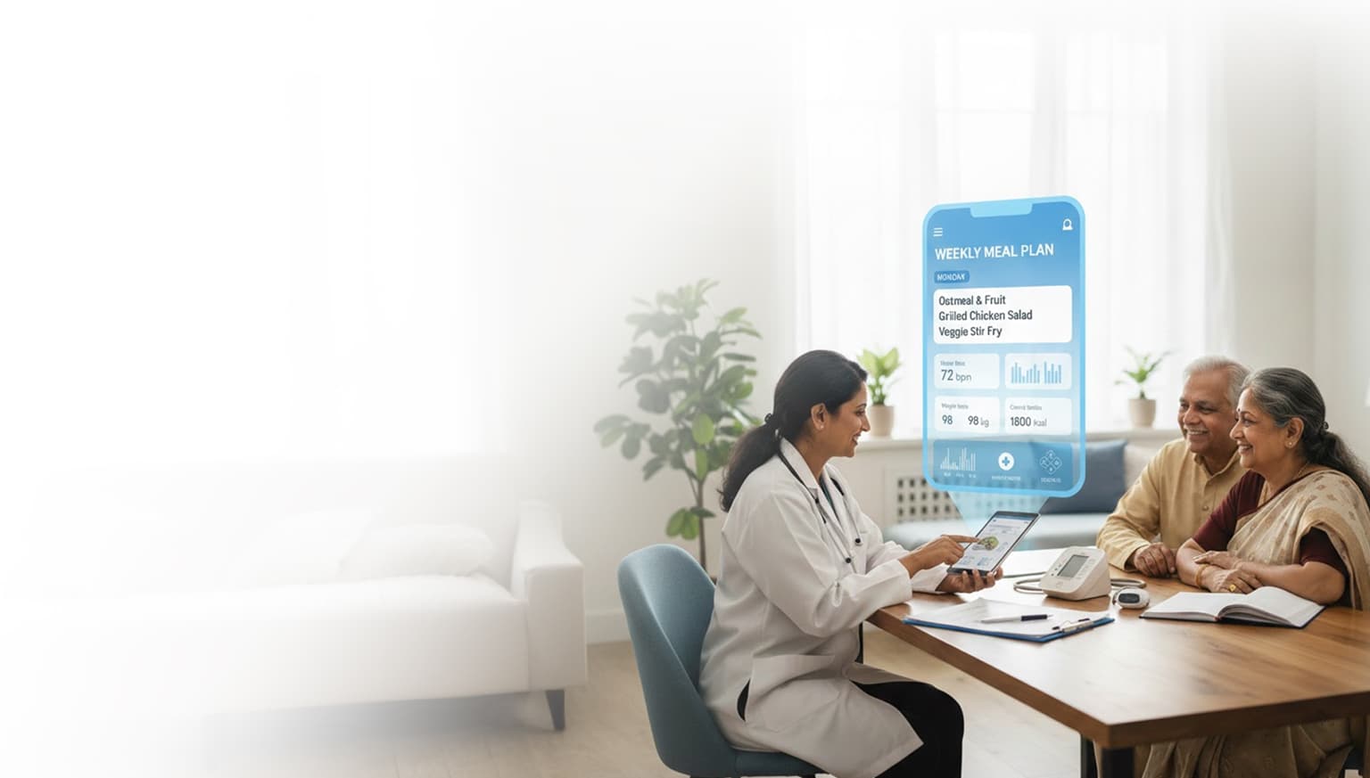 Dietician at home consultation